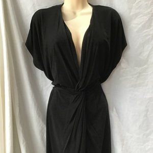 HH HAUTE HIPPIE plunge Knotted Bodycon Dress